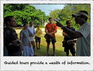 Guided tours provide a wealth of information.